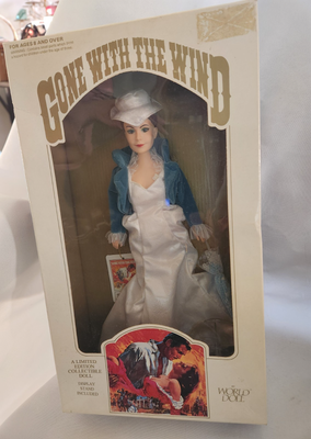 1989 Vintage World Doll Gone With The Wind Scarlett O'Hara White Dress  71166 NOS | eBay