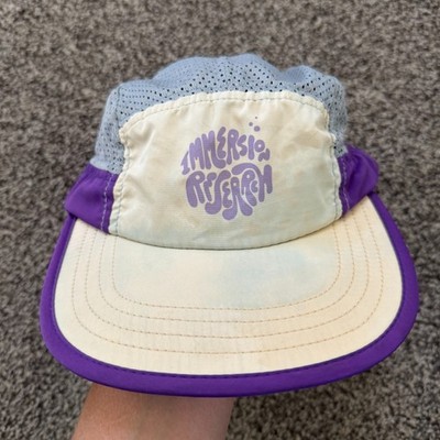 Territory Run Co Immersion Research Trail Running Camp Hat Cap Purple Beige