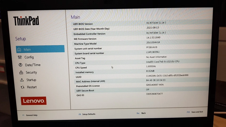 Lenovo ThinkPad L14 G1 · i5-10210U · 16GB · 256GB, photo 2 of 5