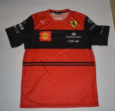 Puma Size Large F1 Racing Ferrari Red Shirt Activewear Formula One