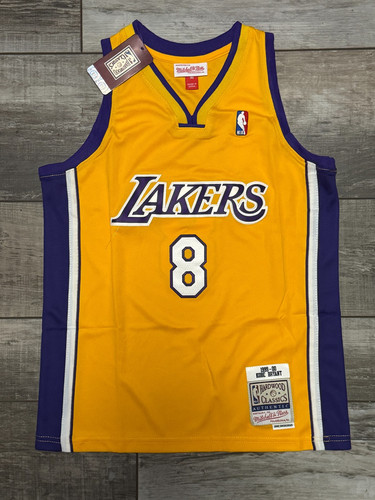 Los Angeles Lakers Kobe Bryant #8 Gold Jersey All Stitched Youth Sizes S-L