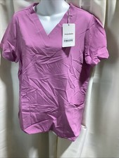 Mandala Scrubs Women 6-Pocket Top Size Medium Color Mulberry NWT