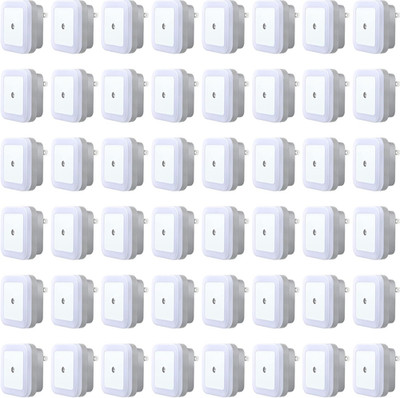 48 Pack LED Night Lights Plug into Wall Smart Sensor Sensor Automatic Night Lamp