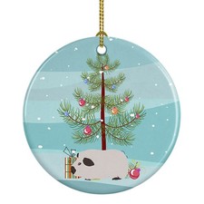 Himalayan Guinea Pig Merry Christmas Ceramic Ornament CK4441CO1