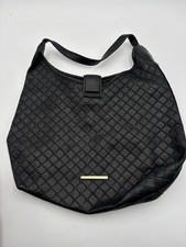 Steve Madden Black Geometric Shoulder Bag Gold Hardware Padlock Accent