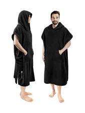 SUN CUBE Surf Poncho Changing Robe with Hood  Absorbent Quick Dry Microfiber...