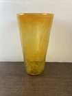 Blenko Orange Glass vase 11” Large Vintage