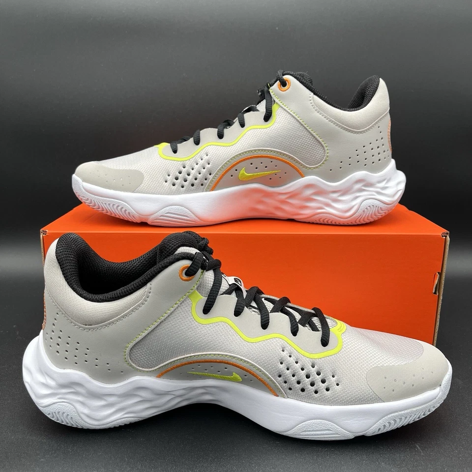 Nike Men's Fly .By MID 3 Light Iron/Phantom Basketball Shoes DD9311-004 Sz 11.5 - Image 2 of 4