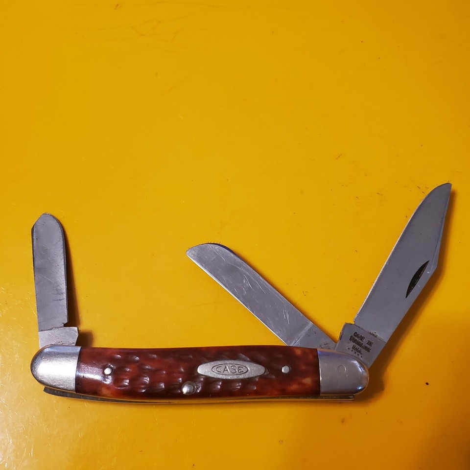 Vintage Case XX 6347 Hp Ssp Folding Pocket Knife GOOD Snap Red Bone eBay