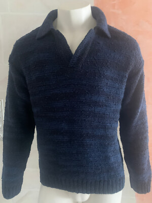 CLOSED ;Herrenpullover,Wollpullover,Strick,dunkelblau,Gr.L, Wollmischung