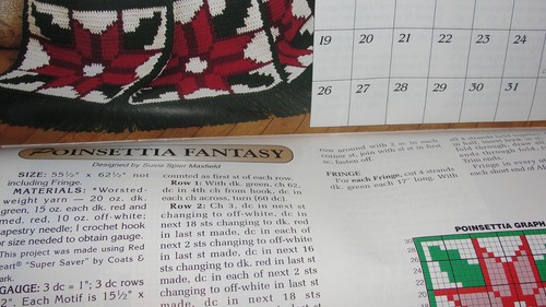 1999 NEEDLECRAFT SHOP AFGHAN CALENDAR PATTERN BOOKLET - Picture 16 of 17