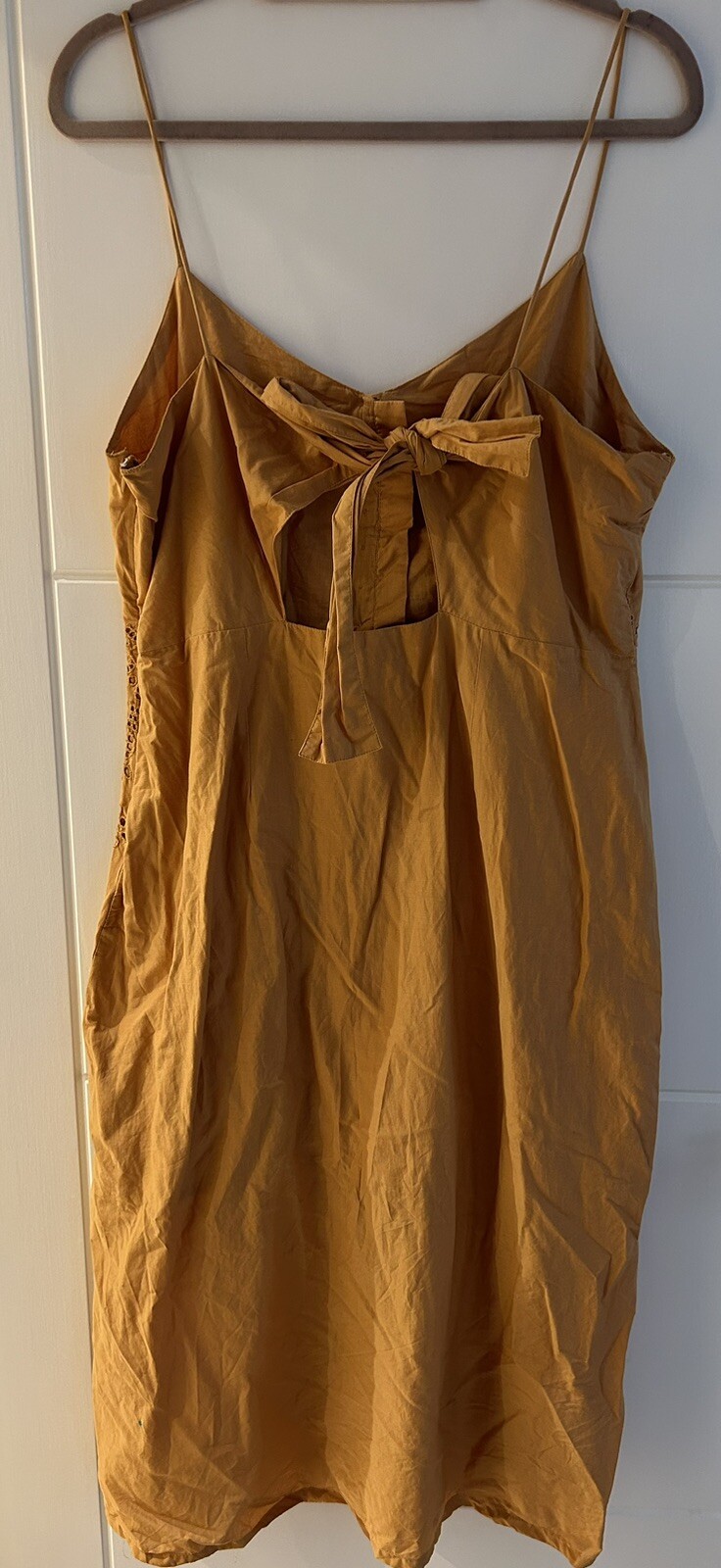 Mustard Yellow Broderie Anglaise Beach Dress Size 16 … Gem