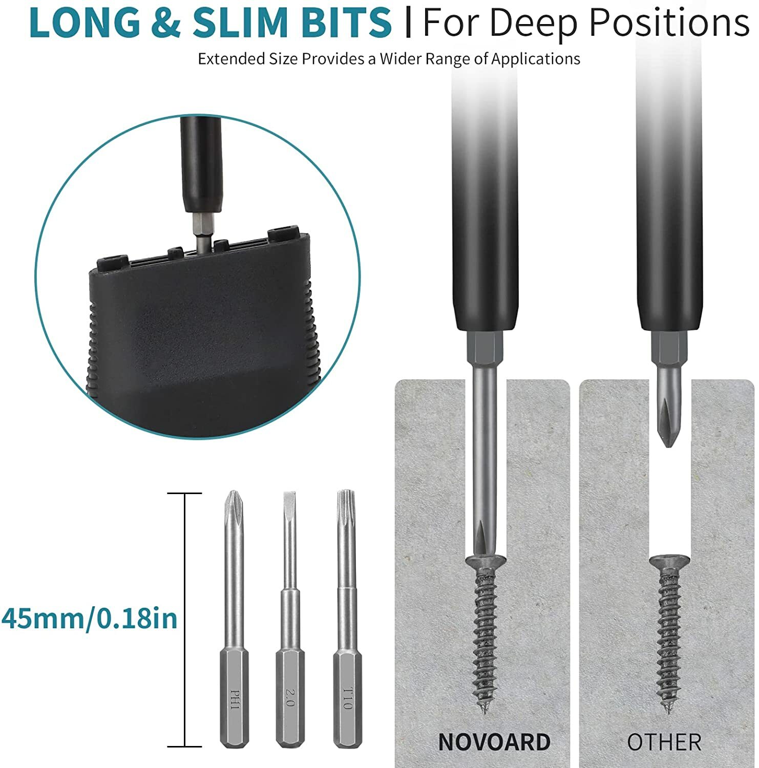 Mini Magnetic Screwdriver Set Case Repair Tool Kit for Electronics with S2 Bit..