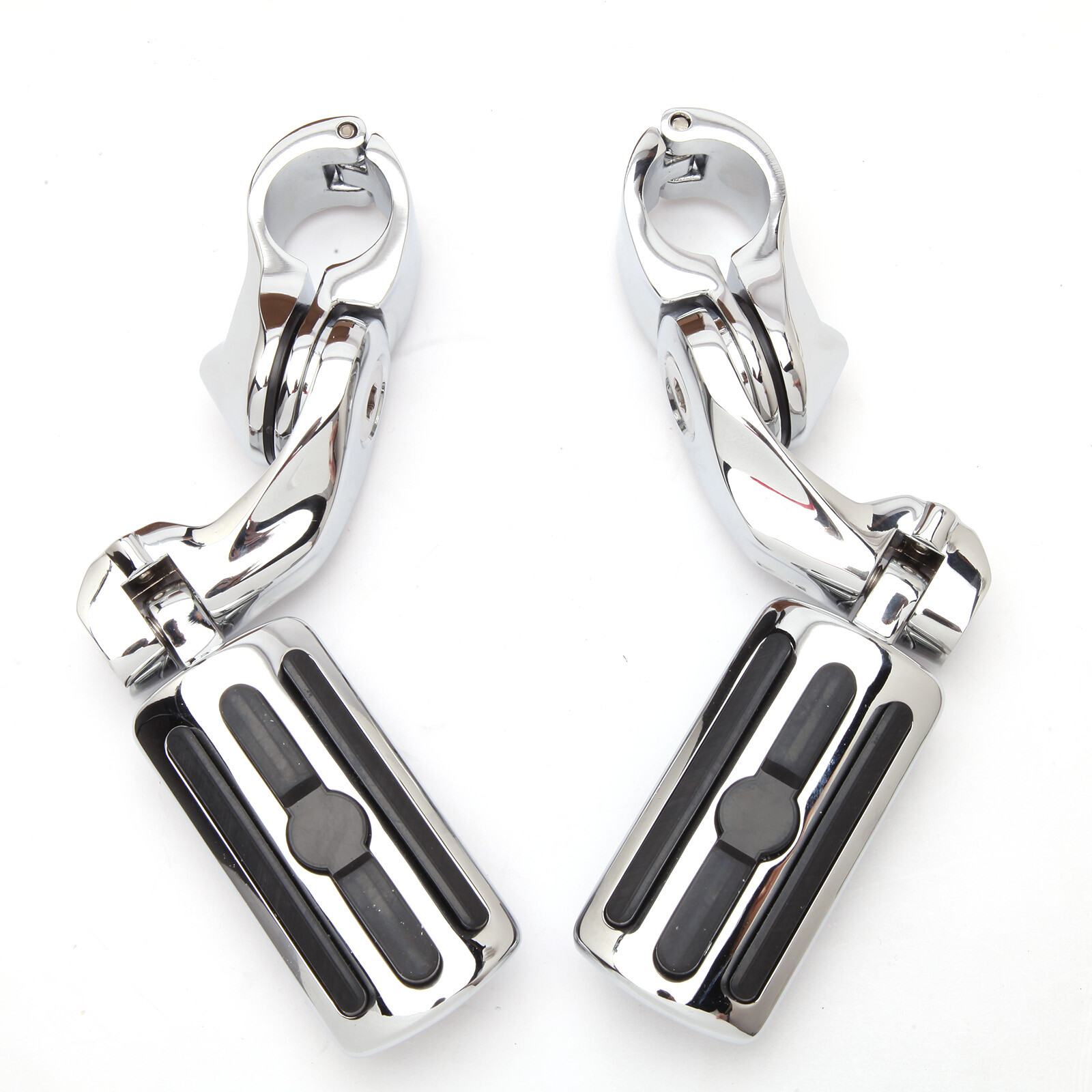 Chrome Highway Foot Pegs Crash Bar Kit For Harley Touring Road King