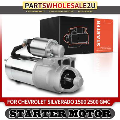 MOCA AUTOPARTS Starter Motor 6489 Fit For 1999-2002 Chevrolet Silverado 1500 4.8L 5.3L & 2000-2002 GMC Yukon 4.8L 5.3L