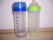 Vintage Playtex Nurser Drop In Bottle green/blue no package box3