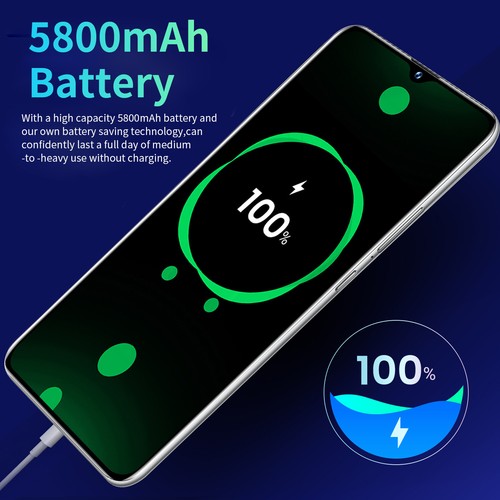 6.7" Full Screen Android 13 Smartphone 8GB+256GB 21+24MP Fingerprint Unlock - Picture 10 of 15