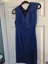 Zara Basics A Dress Fitted (S) (rarely Worn) Royal Blue Work Dress.