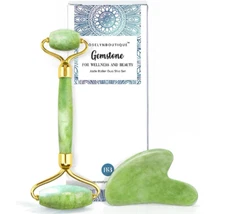 Gua Sha Facial Tools Jade Roller for Face Wrinkles Massager Natural Healing Crys