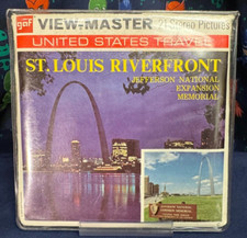1950s View-Master 3-Reel Set St Louis Riverfront Travel Complete A456 Rare