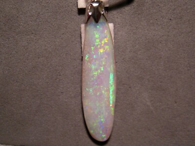 7.55 ct Opal Pendant  -  Solid Australian Opal - Sterling Silver