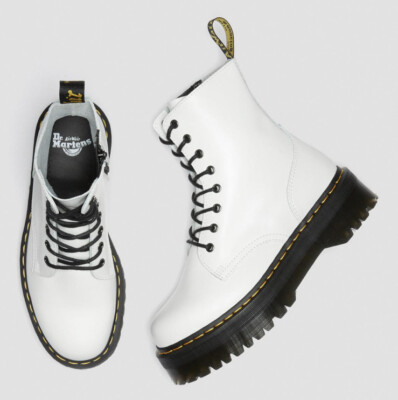 Dr Martens Jadon Leather Platform Combat Boots Woman US 10 Man US