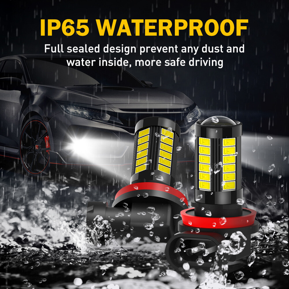 PHINLION H8 H11 LED Fog Light Bulb Or DRL, 3200 Lumens Super Bright 6000K Xenon White, Non - Foto 8