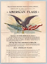 The Pettibone Bros Manufacturing Co Supplier Cincinnati Ohio American Flags 1897