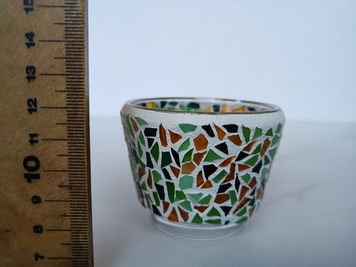 Portavelas de mosaico de vidrieras, hecho a mano, apreciación de mamá, decoración de mosaico - Imagen 14 de 15