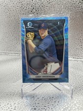 2014 1st Bowman Chrome Cody Anderson Blue Wave