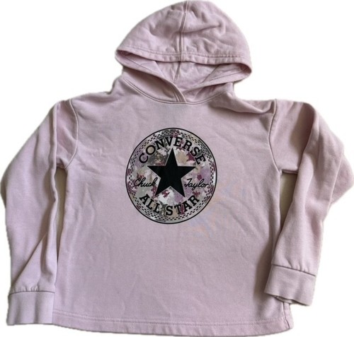 Converse Girl's Size M 10-12 PINK Chuck Taylor All Stars HOODIE - Picture 6 of 7