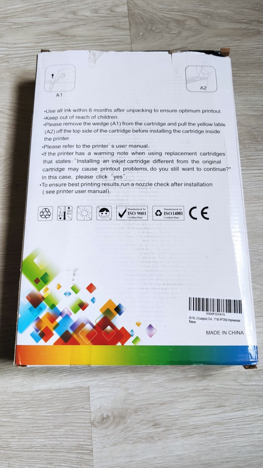 25 cartouches d'encre multipack jet d'encre compatible avec imprimante couleur PIXMA