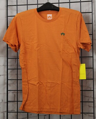 Rome Snowboards Crew Tee Shirt, Short Sleeve T-Shirt, Men's Medium, Orange New