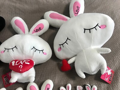 Otsuka Ai Jpop Love Peace Ai am Best & Love Bunny plush lot RARE