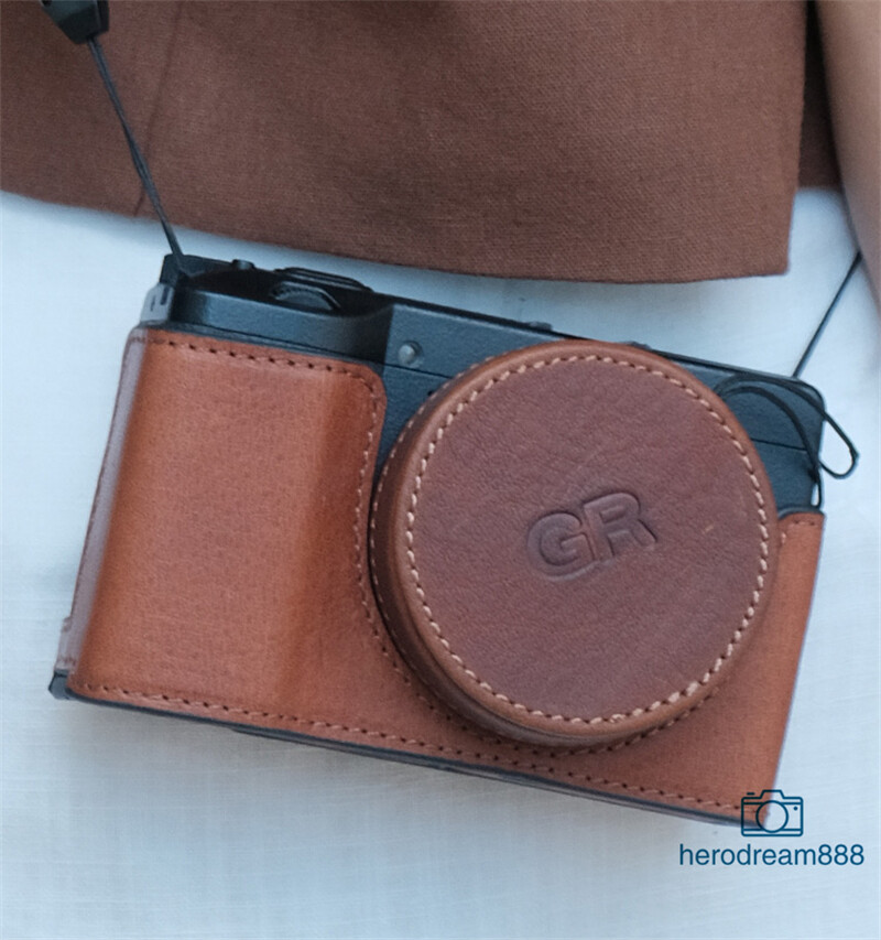 Camera Half Case For Ricoh GR3 GR3X Retro Insert Genuine Leather