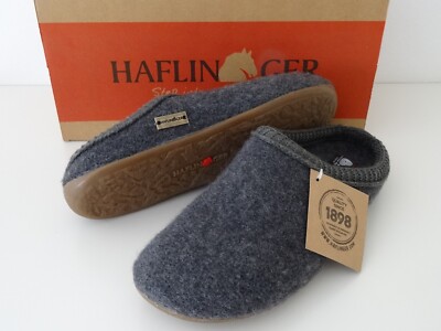 HAFLINGER Unisex Emils Wool Felt Slide Slipper - Arch Support, Non-Slip Leather Sole - View #2