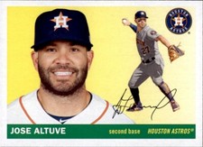 2020 Topps Archives JOSE ALTUVE 1955 Style Base Card Astros #38