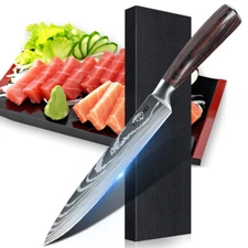 8" Chef's Knife Japanese Damascus Stainless Steel Kitchen Slicing Knife Cleaver