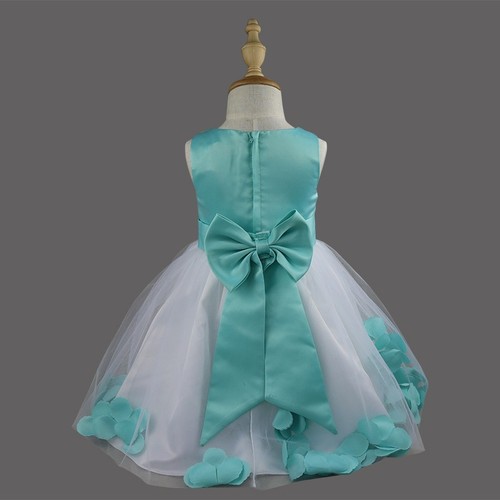 Petals Girls Kids Pageant Party Wedding Bridesmaid Communion Flower Girl Dress - Picture 20 of 41