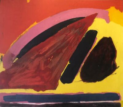 Painting by Walter Fusi, original signed by the artist (Fusi). Untitled. Italia.