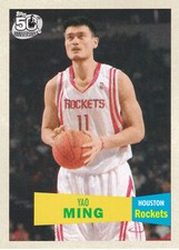 2007-08 Topps YAO MING 57-58 Variations Insert card #11 Houston Rockets