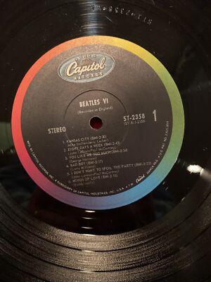 The Beatles- Beatles VI LP Capitol ST 2358 1968-EX Vinyl/G-Cover