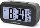 Alarm Clocks for Bedrooms,Small Wall Clock,Large Display Digital Calendar