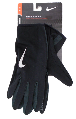 Nike DRI-FIT Running Gloves Rally 2.0 Men's Large Black/Anthracite/Silver - Picture 5 of 6