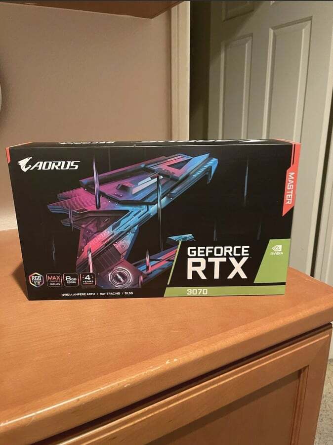 GIGABYTE NVIDIA GeForce RTX 3070 AORUS Master 8 GB Graphic