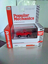 AUTO WORLD HO SLOT CAR POPULAR MECHANICS 1965 FORD MUSTANG 2 2 FASTBACK RED R12