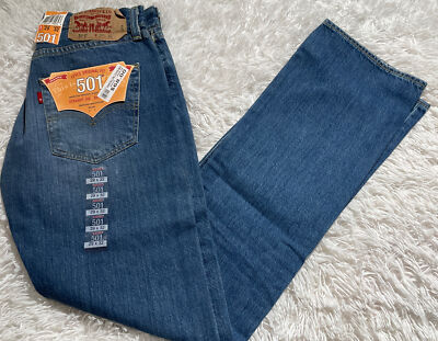 Levi's Men's 501 Original Fit Jeans Straight Leg Button Fly 100% Cotton  29x32