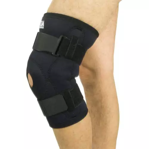 ALEX Neoprene Hinged Knee Brace w/Adjustable Butress Pad Medium - Picture 1 of 2