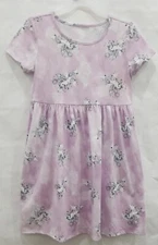 Wonder Nation Girls Pockets Unicorn S/S Play Dress Multicolor Size XXL (18)