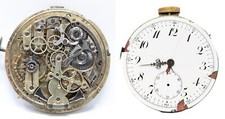 Orologio da tasca a ripetizione pocket watch repetition spare parts rare clock